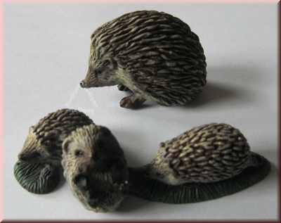 Schleich 14337 + 14623, Igelfamilie, von 2004 + 2009