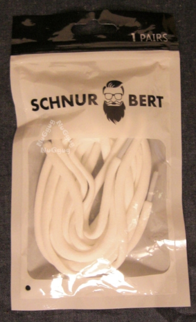 Schnürsenkel weiß, 1 Paar, rund, elastisch, von Schnurbert