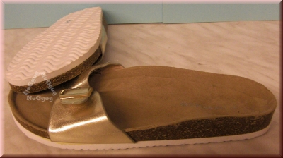 C&A The Shoes, Kork-Sandale mit Fußbett, Größe 37, goldfarben