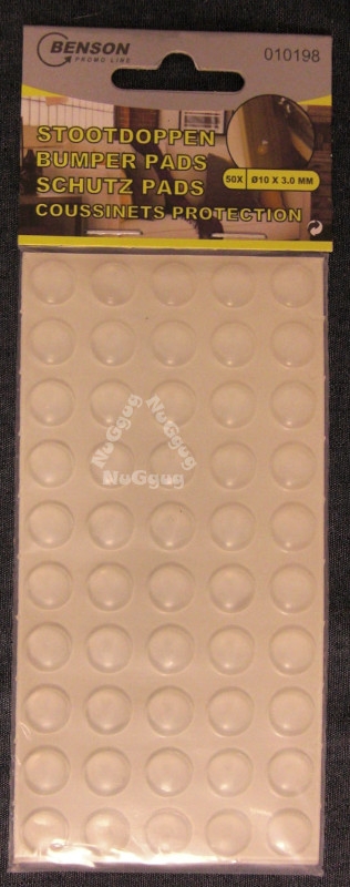 3D Tür Puffer Klebepads 10 x 3 mm, 50 Stück, Tropfen Klebepunkte