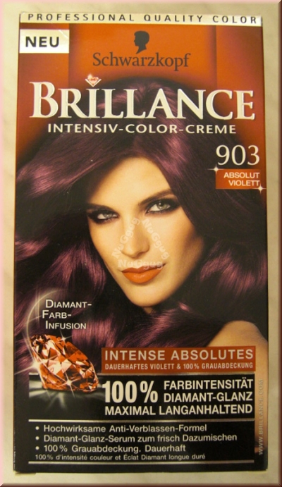 Schwarzkopf Brillance Intensiv-Color-Creme 903 Absolut Violett