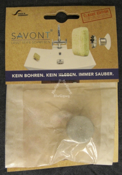 Seifenhalter mit Magnet und Saugnapf von SAVONT