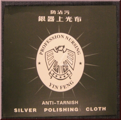 Yin Feng Silberputztuch mit Anlaufschutz, Anti-Tarnish, Schmuckpoliertuch
