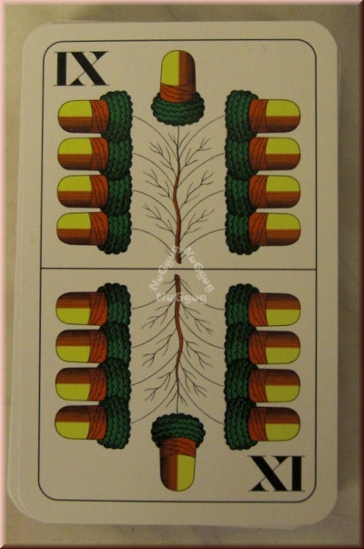 Doppeldeutsche Schnapskarten, 24 Blatt