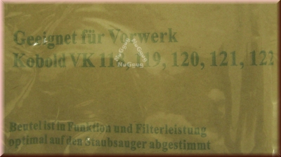 Staubsaugerbeutel für Vorwerk Kobold 118-​122, 10 Stück