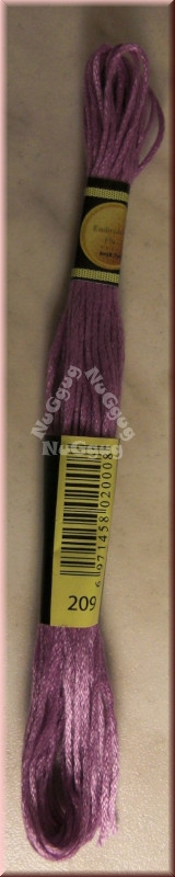 Stickgarn/Sticktwist Fligatto, 8 Meter, Farbe 209, lavendel dunkel
