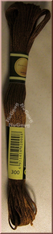 Stickgarn/Sticktwist Fligatto, 8 Meter, Farbe 300, mahagoni sehr dunkel