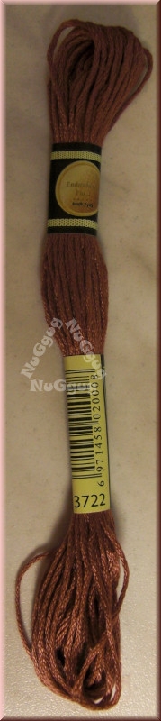 Stickgarn/Sticktwist Fligatto, 8 Meter, Farbe 3722 muschelrosa mittel