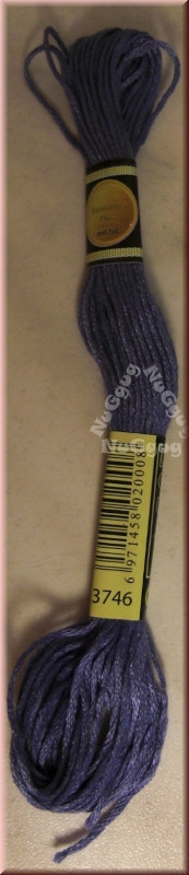 Stickgarn/Sticktwist Fligatto, 8 Meter, Farbe 3746 blauviolett dunkel