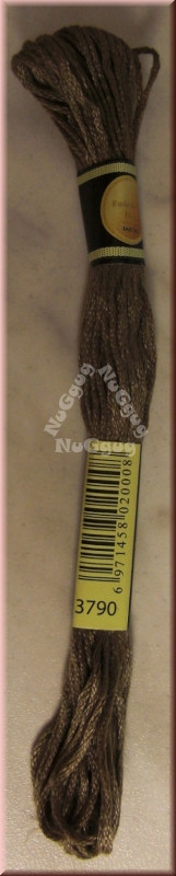 Stickgarn/Sticktwist Fligatto, 8 Meter, Farbe 3790 beigegrau sehr dunkel