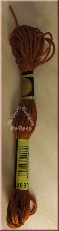 Stickgarn/Sticktwist Fligatto, 8 Meter, Farbe 3830 terracotta