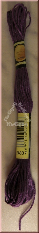 Stickgarn/Sticktwist Fligatto, 8 Meter, Farbe 3837 lavendel dunkelstes