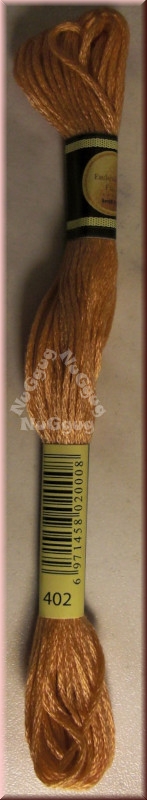 Stickgarn/Sticktwist Fligatto, 8 Meter, Farbe 402 mahagoni sehr hell