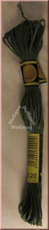 Stickgarn/Sticktwist Fligatto, 8 Meter, Farbe 520 farngrün dunkel