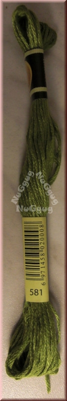 Stickgarn/Sticktwist Fligatto, 8 Meter, Farbe 581 moosgrün