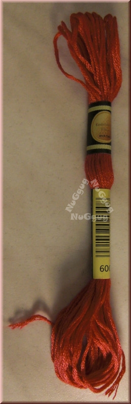 Stickgarn/Sticktwist Fligatto, 8 Meter, Farbe 600 moosbeere sehr dunkel