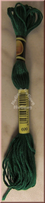 Stickgarn/Sticktwist Fligatto, 8 Meter, Farbe 699 grün