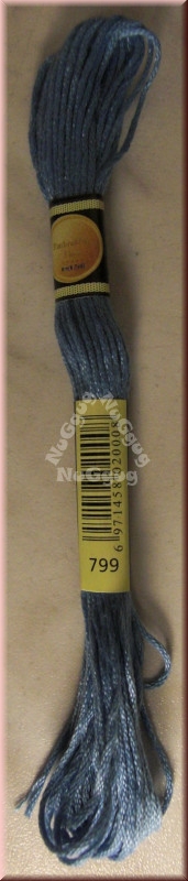 Stickgarn/Sticktwist Fligatto, 8 Meter, Farbe 799 delfter blau mittel