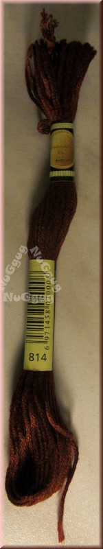 Stickgarn/Sticktwist Fligatto, 8 Meter, Farbe 814 granat dunkel