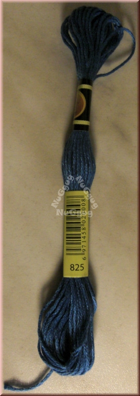 Stickgarn/Sticktwist Fligatto, 8 Meter, Farbe 825 blau dunkel