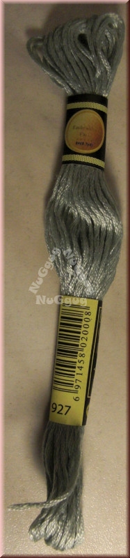 Stickgarn/Sticktwist Fligatto, 8 Meter, Farbe 927 graugrün hell