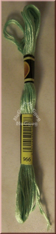 Stickgarn/Sticktwist Fligatto, 8 Meter, Farbe 966 babygrün mittel
