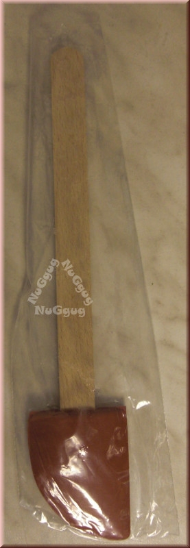 Teigschaber Buche, Holz, 26 cm, Kunststoff, rot