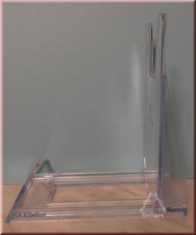Telleraufsteller transparent, 10 x 6 cm, Tellerständer, Tellerhalter