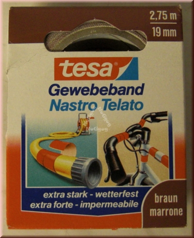 tesa Gewebeband, 2,75m x 19mm, braun