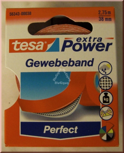 tesa Gewebeband, 2,75m x 38mm, rot