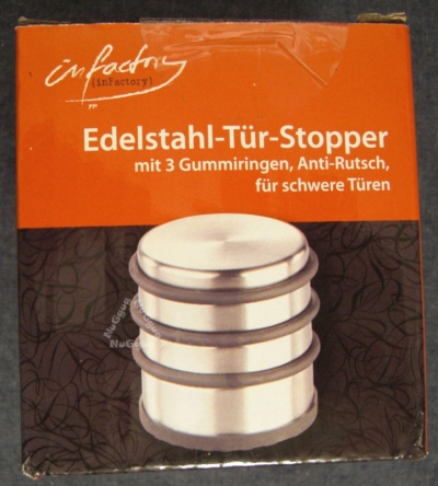 Tür- und Fensterstopper Edelstahl inFactory, rund, 1,13kg