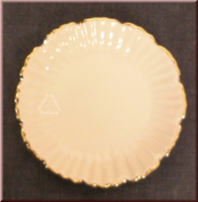Kleiner Teller weiß mit Goldrand, Durchmesser 100 mm, von H&M Home