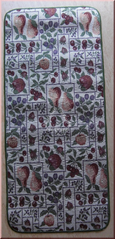 Küchenteppich "Obst" mit Latexrücken, 50 x 114 cm, rutschhemmend
