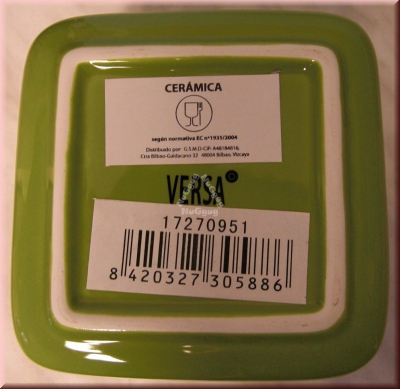 Zuckerdose Versa Ceramic, mit Bambus Deckel, grün