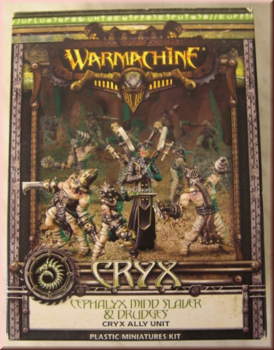 Tabletop Figuren Warmachine Cryx "Cephalyx Mind Slaver & Drudges, deutsche Version