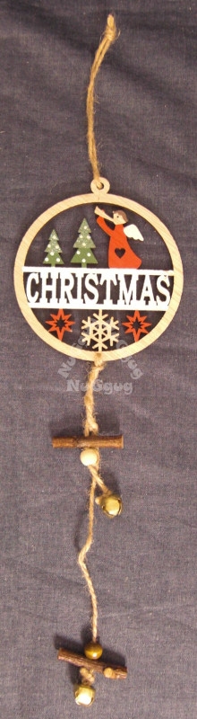 Weihnachtsanhänger "Christmas", 40 cm, Holz, Christbaumschmuck