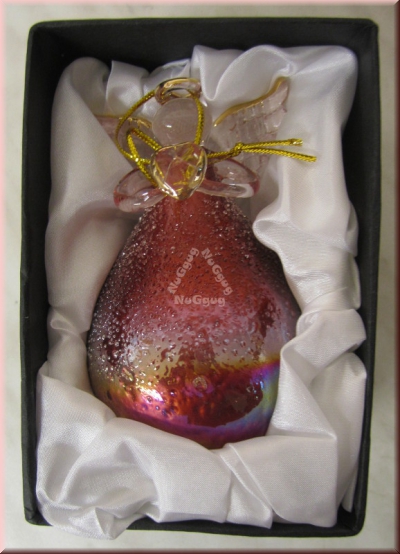 Weihnachtsengel rot, Engel aus Glas