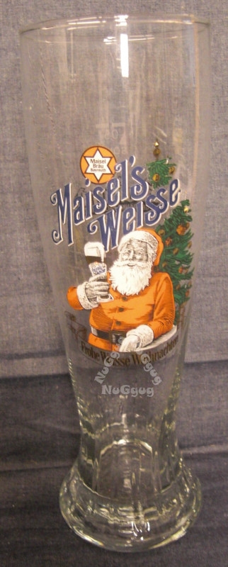 Bierglas Maisel´s Weisse "Frohe Weisse Weihnachten", Weizenglas