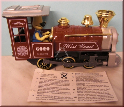 Dampflokomotive mit Geräusch und Licht, rot, von Goki