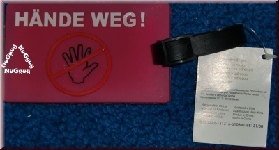 Kofferanhänger "Hände weg!"