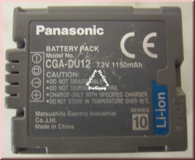 Panasonic Li-ion Battery Pack, Akku, CGA-DU12