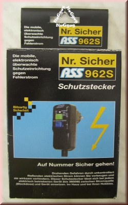 Fehlerstrom-Schutzstecker ASS 926S, schwarz, IP 54
