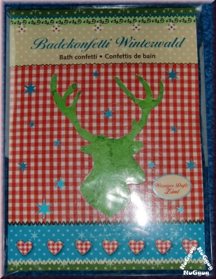 Badekonfetti Winterwald. würziger Zimt-Duft