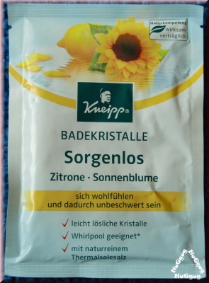 Badekristalle "Sorgenlos" Zitrone-Sonnenblume von Kneipp