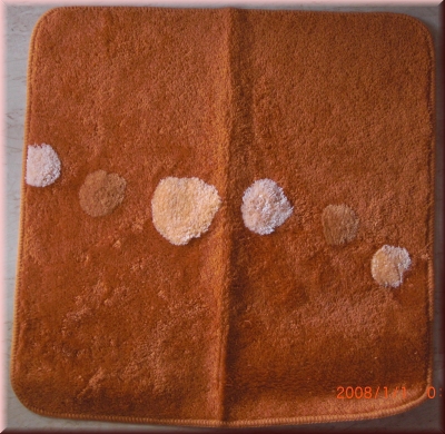 Badvorleger Set 50 x 80 cm + 60 x 60 cm, orange