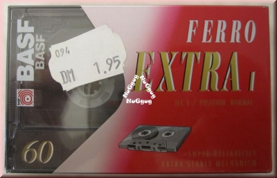 Musikkassette BASF Ferro Extra I 60. Leerkassette