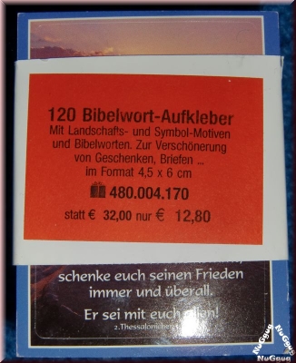 Bibelwort-Aufkleber. 120 Stück. 480.004.170