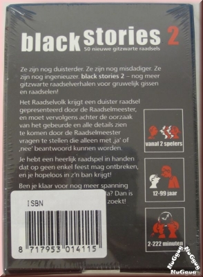 Black Stories 2. 50 rabenschwarze Rätselgeschichten. Sprache: Niederlande