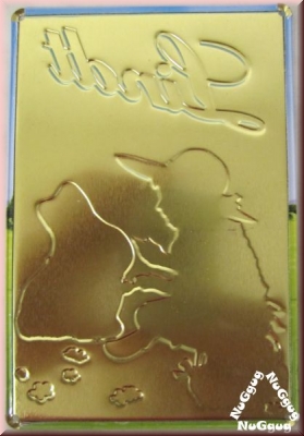 3D-Blechschild "Lindt Goldhase". Schild