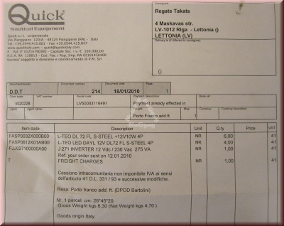 Beleuchtungsset für Boote, 41-teilig, Nautical Equipment von Quick